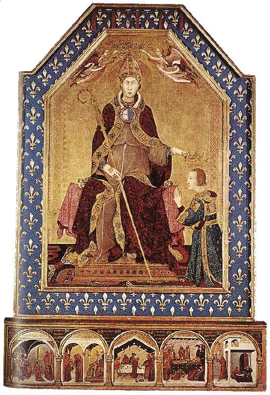 Simone Martini Altar of St Louis of Toulouse Norge oil painting art